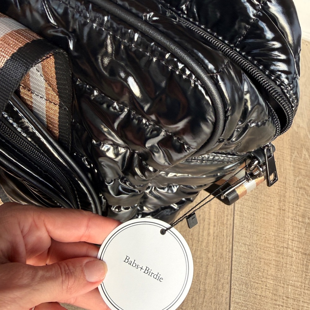 Stylish Black Quilted Women's Pockleball Bag - Picture 10 of 12